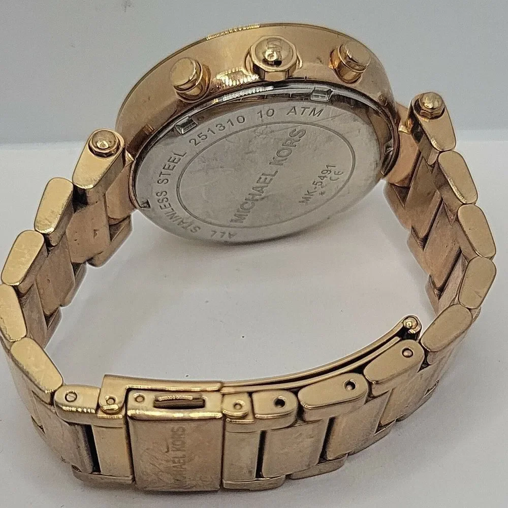 Michael Kors Parker MK5491 Women Stainless Steel Analog Dial Quartz Watch BC685